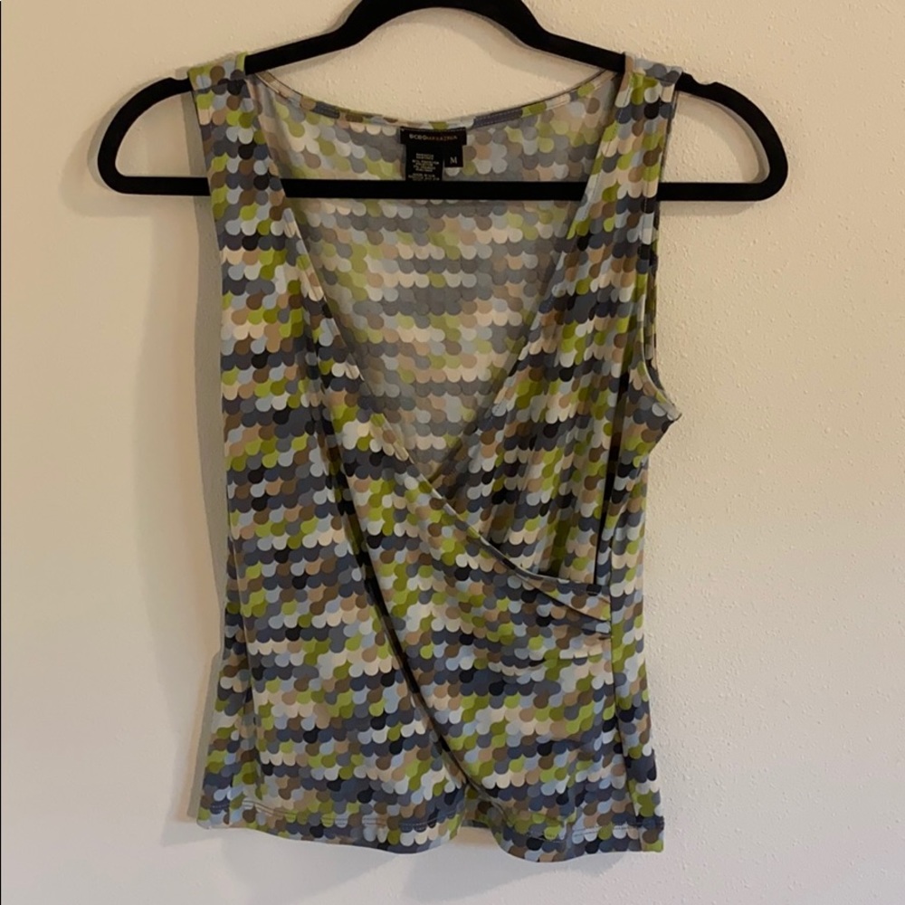 BCBG Multi-colored Tank Blouse
